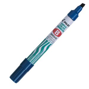 Marcatore Super Color - permanente - punta scalpello 5 mm - blu - Pilot - immagine 1