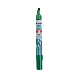 Marcatore Super Color - permanente - punta a scalpello 4,5 mm - verde - Pilot - immagine 1