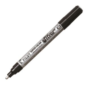 Marcatore a vernice Super Color - punta media 4,5 mm - argento - Pilot - immagine 1