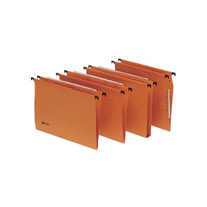 Cartella sospesa Signaletic - cassetto - interasse 39 cm - fondo V - 39x25 cm - arancione - Rexel - immagine 1