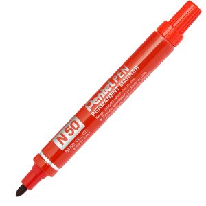 Marcatore permanente N50 - punta tonda - rosso - Pentel - immagine 1