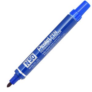 Marcatore permanente N50 - punta tonda - blu - Pentel - immagine 1