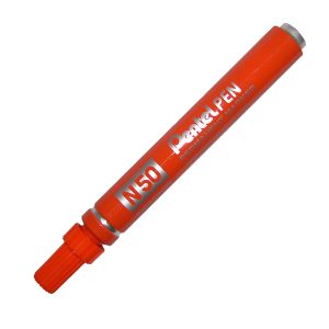 Marcatore permanente N50 - punta tonda - arancio - Pentel - immagine 1
