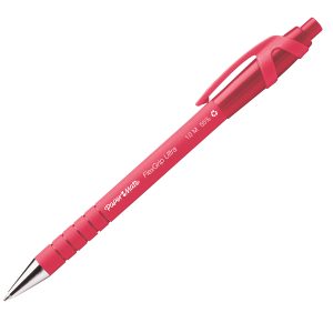 Penna a sfera a scatto Flexgrip Ultra - punta 1,0mm - rosso - Papermate - immagine 1