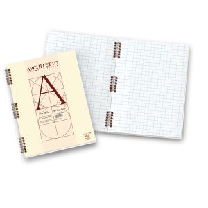 Blocco Architetto - 22x29,7mm - 10mm - 40 fogli - 100gr - spiralato - Pigna - immagine 1