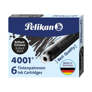 Cartucce inchiostro 4001 (TP/6) -  lunghezza 39mm - nero - Pelikan  - conf. 6 pezzi - immagine 1