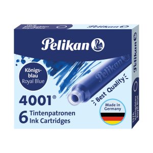 Cartucce inchiostro 4001 (TP/6)  - lunghezza 39mm - blu - Pelikan  - conf. 6 pezzi - immagine 1
