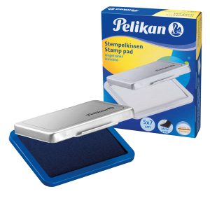 Cuscinetto per timbri - 5 x 7 cm - blu - Pelikan - immagine 1