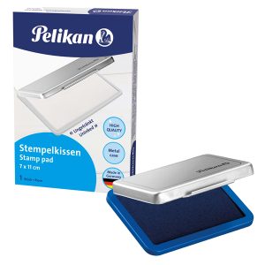 Cuscinetto per timbri - 7 x 11 cm - blu - Pelikan - immagine 1