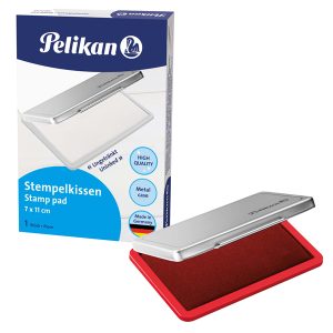 Cuscinetto per timbri - 7 x 11 cm - rosso - Pelikan - immagine 1