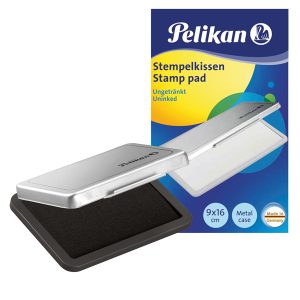Cuscinetto per timbri - 9 x 16 cm - nero - Pelikan - immagine 1