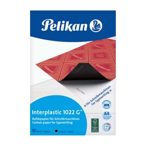 Carta carbone Interplastic® 1022G® - 21x31 cm - nero - Pelikan - conf. 10 fogli - immagine 1