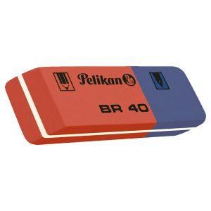 Gomma BR40 - blu e rossa - Pelikan - conf. 40 pezzi - immagine 2