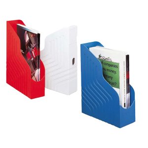 Portariviste Magazine Rack - 25 x 32 cm - dorso 8 cm - nero - Rexel - immagine 1