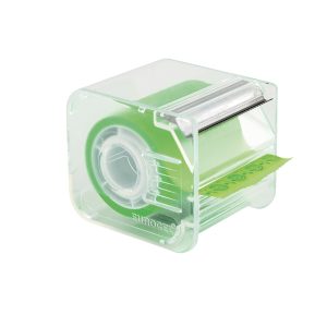 Nastro adesivo Memograph con dispenser - 5 cm x 10 m - verde - Eurocel - immagine 1