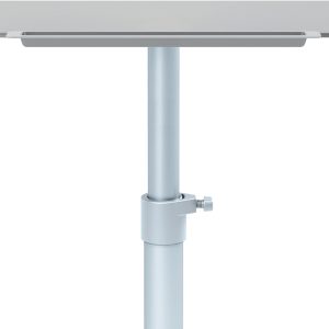 Lavagna portablocco Classic con ruote - 100 x 70 cm - bracci estensibili - bianco - Nobo - immagine 3