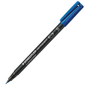 Pennarello Lumocolor Permanent 313 - punta 0,4mm - blu - Staedtler - immagine 1