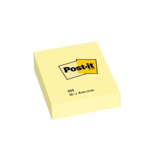 Blocco foglietti - 653 - 38 x 51 mm - giallo Canary - 100 fogli - Post-it - immagine 1