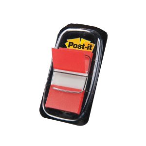 Segnapagina Post it® Index Medium - 680-1 - 25,4 x 43,2 mm - rosso - Post it® - conf. 50 pezzi - immagine 1