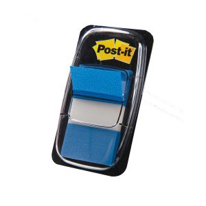 Segnapagina Post-it Index Medium - 680-2 - 25,4 x 43,2 mm - blu - Post-it - conf. 50 pezzi - immagine 1