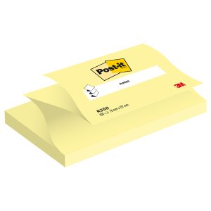 Blocco Post it® Super Sticky Z Notes - R350 - 76 x 127 mm - giallo Canary™ - 100 fogli - Post it® - immagine 1