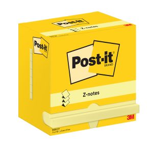 Blocco Post it® Super Sticky Z Notes - R350 - 76 x 127 mm - giallo Canary™ - 100 fogli - Post it® - immagine 2