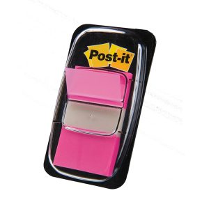 Segnapagina Post-it Index Medium - 680-21 - 25,4 x 43,2 mm - rosa vivace - Post-it - conf. 50 pezzi - immagine 1