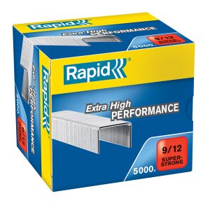Punti Rapid Super Strong - alti spessori - 9/12 - acciaio zincato - metallo - Rapid - conf. 5000 pezzi - immagine 1