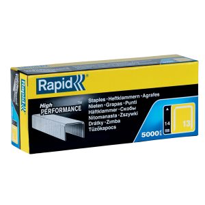 Punti galvanizzati - 13/14 - 14 mm - metallo - Rapid - conf. 5000 pezzi - immagine 1