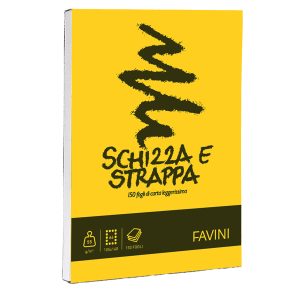 Blocco Schizza & Strappa - A6 - 105 x 148mm - 50gr - 150 fogli - Favini - immagine 1