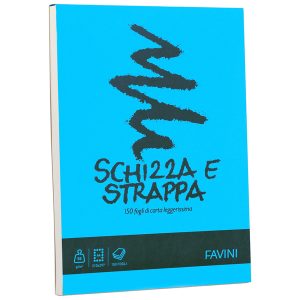 Blocco Schizza & Strappa - A4 - 210 x 297mm - 50gr - 150 fogli - Favini - immagine 1