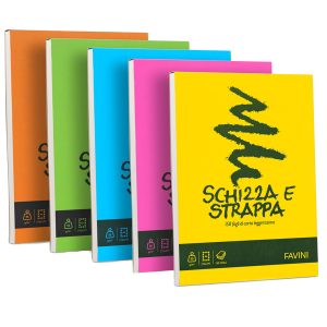 Blocco Schizza & Strappa - A4 - 210 x 297mm - 50gr - 150 fogli - Favini - immagine 2