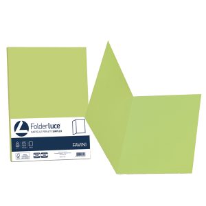 Cartelline semplici Luce - 200 gr - 25x34 cm - pistacchio - Favini - conf. 50 pezzi - immagine 1