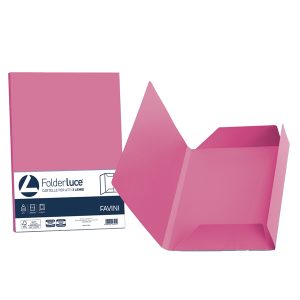 Cartelline 3 lembi Luce - 200 gr - 24,5x34,5 cm - ciclamino - Favini - conf. 25 pezzi - immagine 1