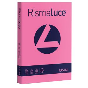 Carta Rismaluce - A4 - 200 gr - ciclamino 58 - Favini - conf. 125 fogli - immagine 1