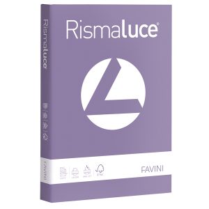 Carta Rismaluce - A4 - 200 gr - viola 49 - Favini - conf. 125 fogli - immagine 1