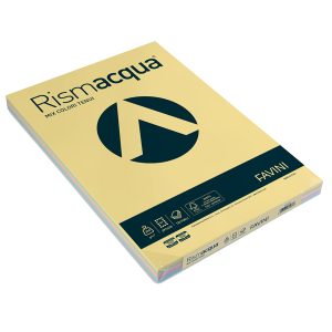 Carta Rismacqua - A3 - 200 gr - mix 5 colori - Favini - conf. 125 fogli - immagine 1