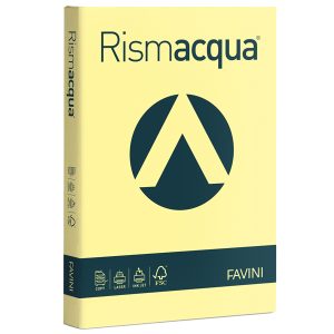 Carta Rismacqua - A4 - 200 gr - giallo chiaro 07 - Favini - conf. 125 fogli - immagine 1