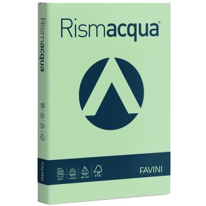 Carta Rismacqua - A4 - 200 gr - verde chiaro 09 - Favini - conf. 125 fogli - immagine 1