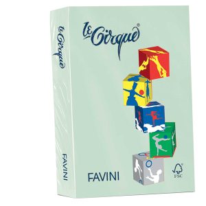 Carta Le Cirque - A4 - 160 gr - verde pistacchio pastello 102 - Favini - conf. 250 fogli - immagine 1