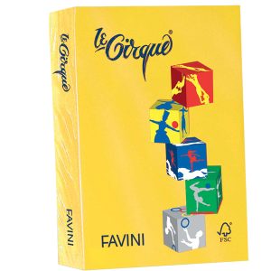 Carta Le Cirque - A4 - 160 gr - giallo zolfo 200 - Favini - conf. 250 fogli - immagine 1