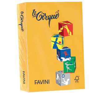 Carta Le Cirque - A4 - 160 gr - giallo oro 201 - Favini - conf. 250 fogli - immagine 1
