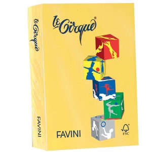 Carta Le Cirque - A4 - 160 gr - giallo sole 202 - Favini - conf. 250 fogli - immagine 1