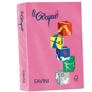Carta Le Cirque - A4 - 160 gr - ciclamino 206 - Favini - conf. 250 fogli - immagine 1