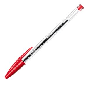 Penna a sfera Cristal  - punta media 1,0mm - rosso - Bic - conf. 50 pezzi - immagine 1