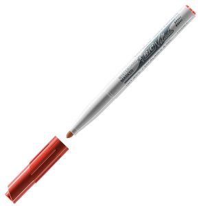 Pennarello Whiteboard Marker Velleda 1741 - punta tonda 1,4mm - rosso - Bic - immagine 1