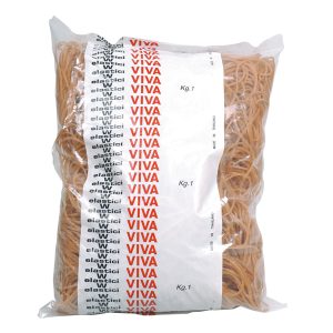 Elastici ad anello  - diametro 4 cm - 1 kg -  caucciù -  avana - Viva - immagine 1