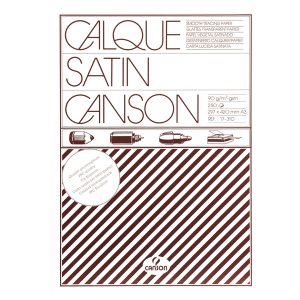 Carta lucida satinata per disegno manuale - A3 - 250 fogli - 90/95gr - per fotocopie/stampe laser - Canson - immagine 1