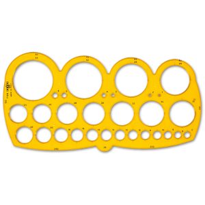 Maschera cerchi 7126 -  1/55mm - con smusso - Arda - immagine 1
