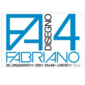Album F4 - 33x48cm - 220gr - 20 fogli - liscio squadrato - Fabriano - immagine 1